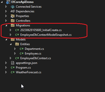 EF Core in .NET 7 API